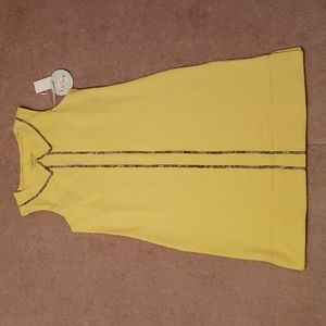 NWT Out 2 Launch Women's 2 Piece Yellow Silhouette Dress and Shorts Golf…
